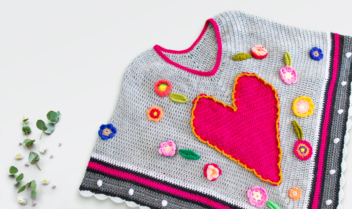 Poncho corazón